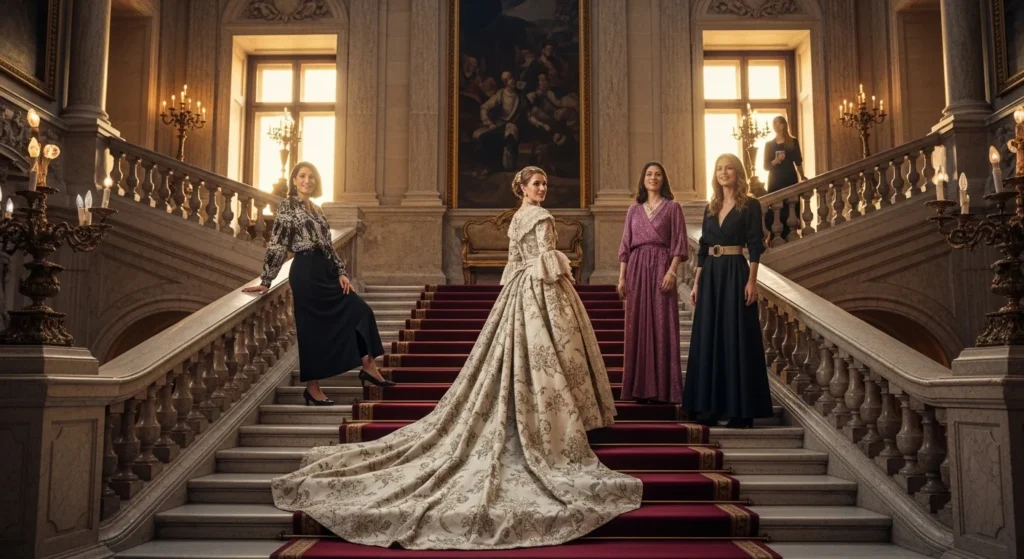 Guest in a breezy floral maxi dress at   wedding venue.