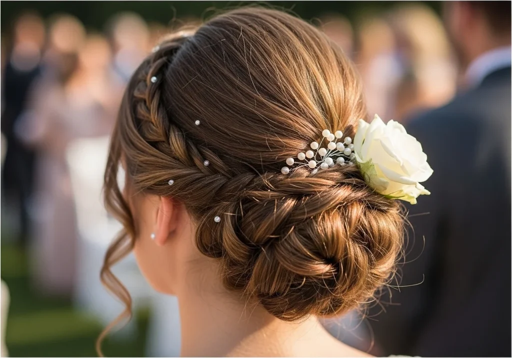 Bridal Hair Style Ideas for a Stunning Wedding Day Look with classic updo hairstyle