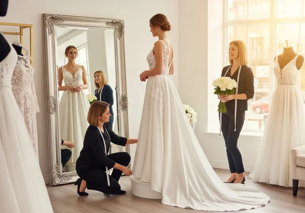 Bridal Dress Ideas for a Beautiful and Elegant Wedding Look with off-shoulder bridal dress