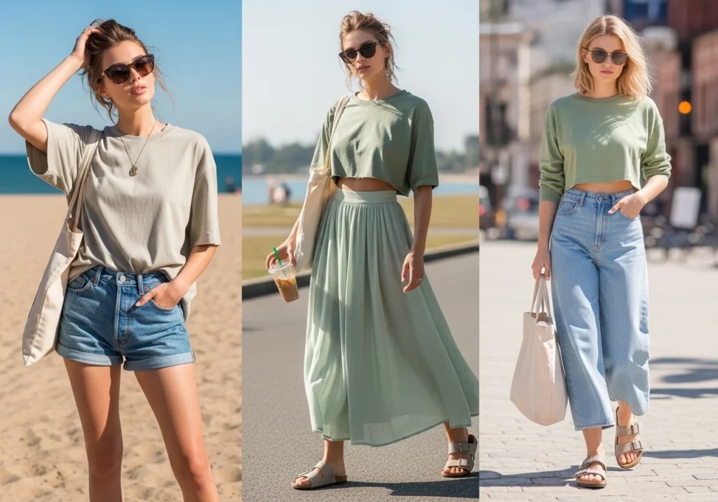 Trendy casual summer outfits girls comfy and stylish