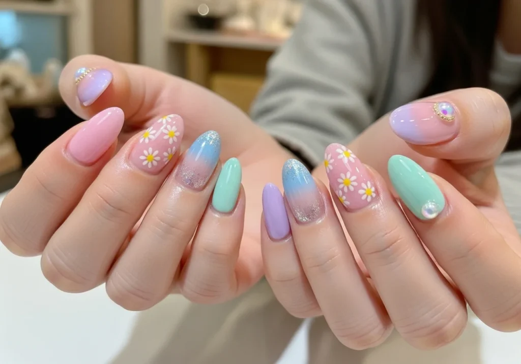 Trendy manicure ideas with cute nail designs and glossy polish