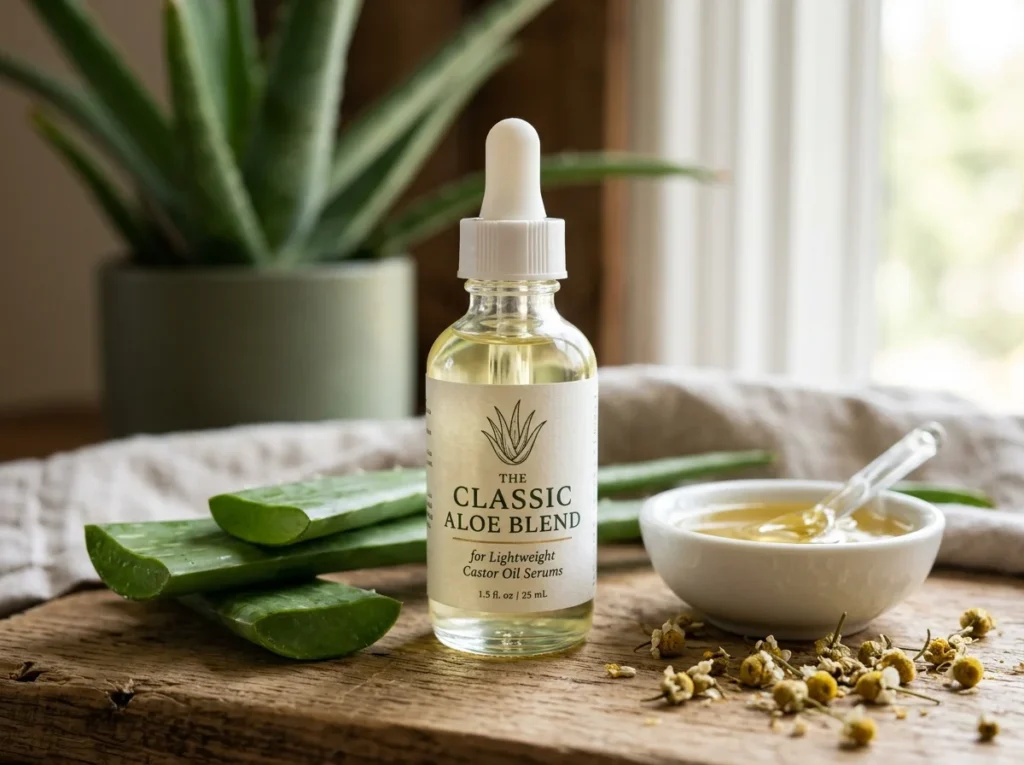 Aloe infused Castor Oil Serums for lightweight everyday hair nourishment