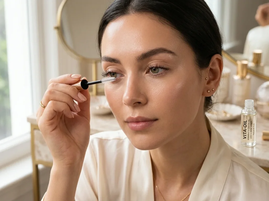 Vitamin E Castor Oil Serums for intense lash care and nourishment