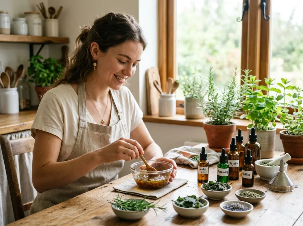 Herbal Castor Oil Serums made for natural hair growth care