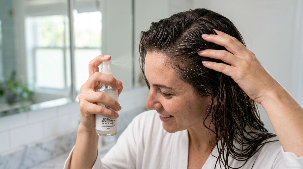 How to apply rice water for hair step by step guide