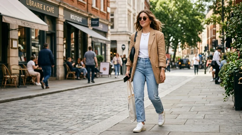 “Denim chic outfits with modern casual street style”