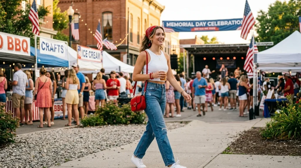 “Casual Memorial Day Outfit Ideas for fresh summer street style”