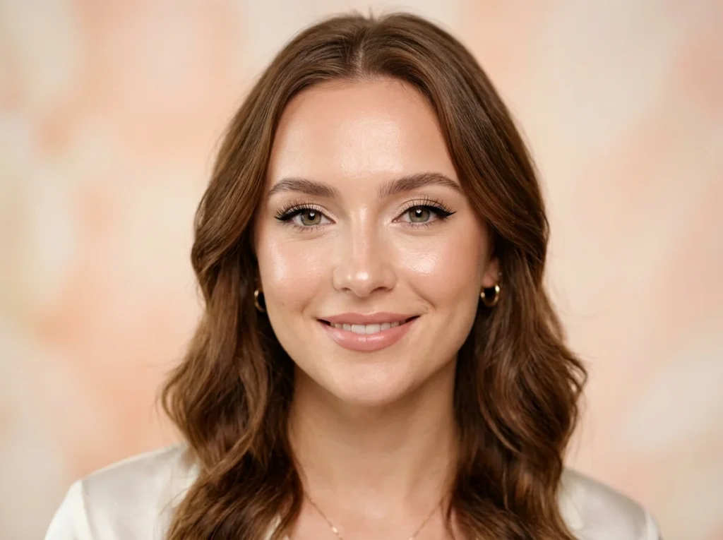 A professional model showcasing the final result of following flawless makeup tips for a smooth and perfect look.