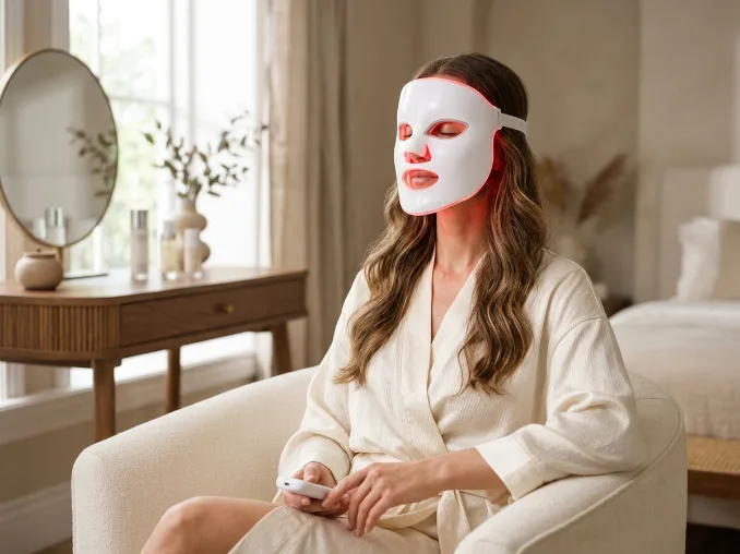 Red light therapy skincare benefits for glowing and healthy-looking skin